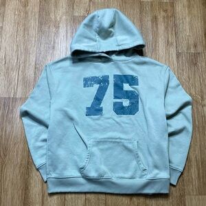 Primark cares Light Blue Hoodie with '75' Graphic